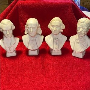 Founding Fathers bust cologne decanters